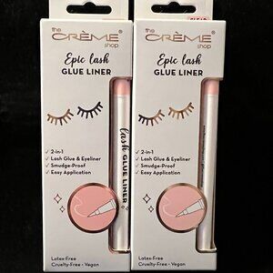 The Crème Shop Lash Glue Liner X2 NIB Clear